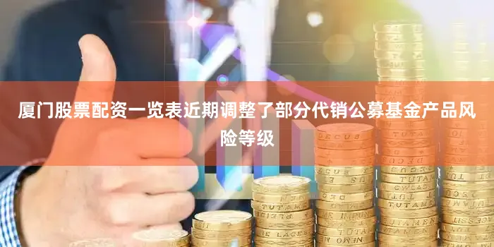 厦门股票配资一览表近期调整了部分代销公募基金产品风险等级
